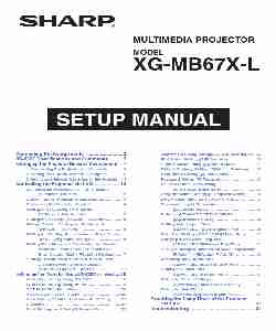 Sharp Projector XG-MB67X-L-page_pdf
